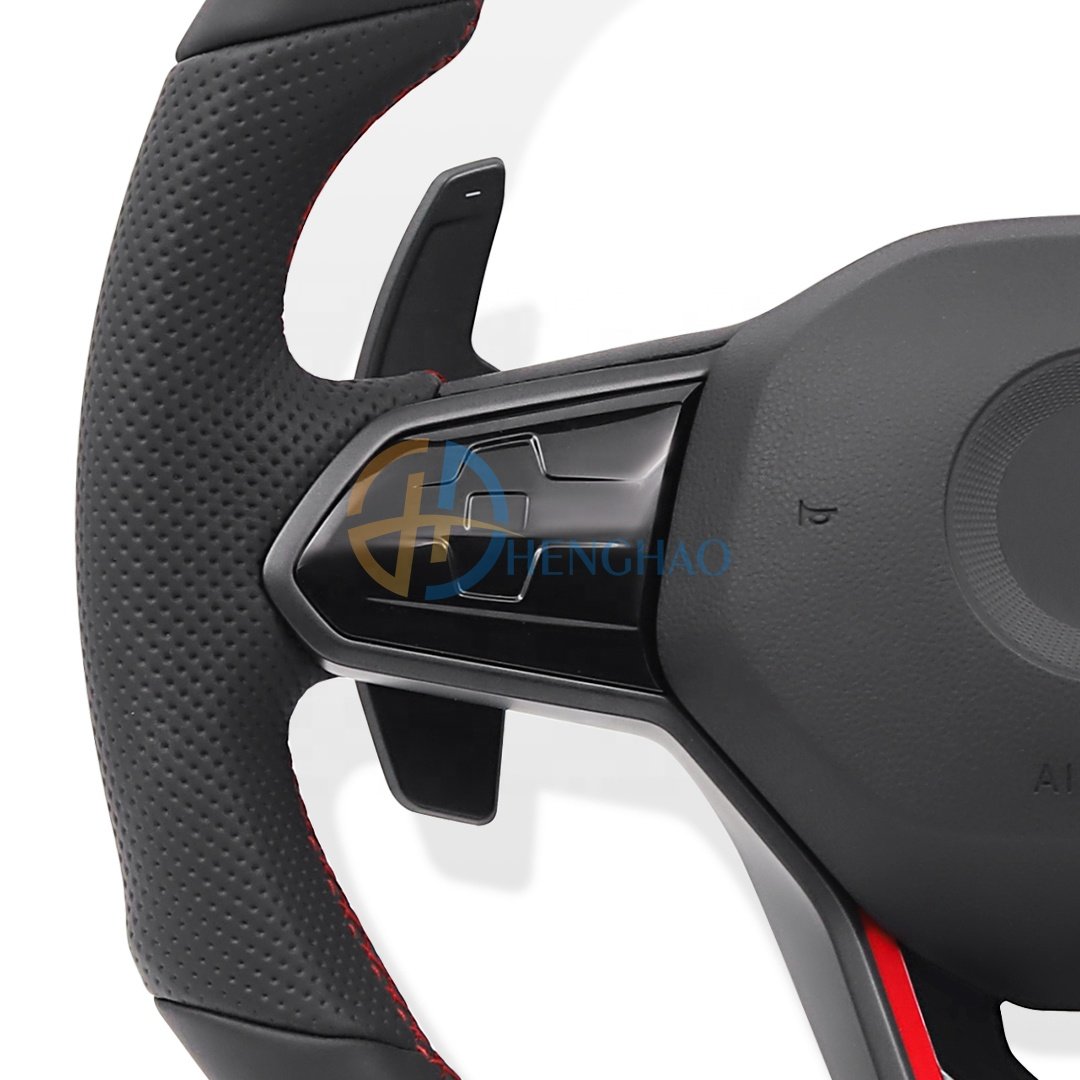 Custom Car Steering Wheel For Volkswagen Passat Golf 8 MK8 GTI Leather Steering Wheel