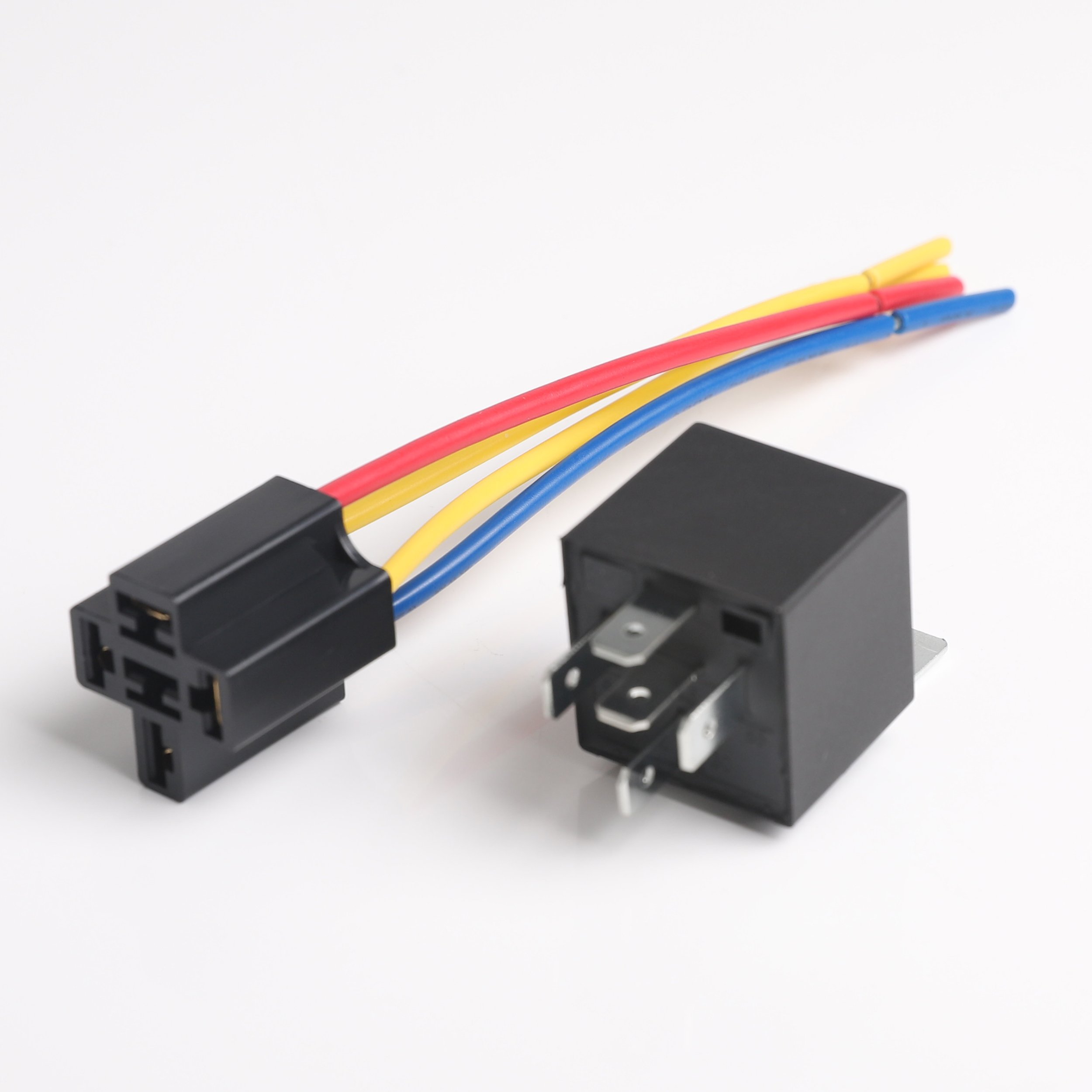 5 Pin SPDT Mini Auto Relay and Harness for Automotive Truck Van Motorcycle Boat