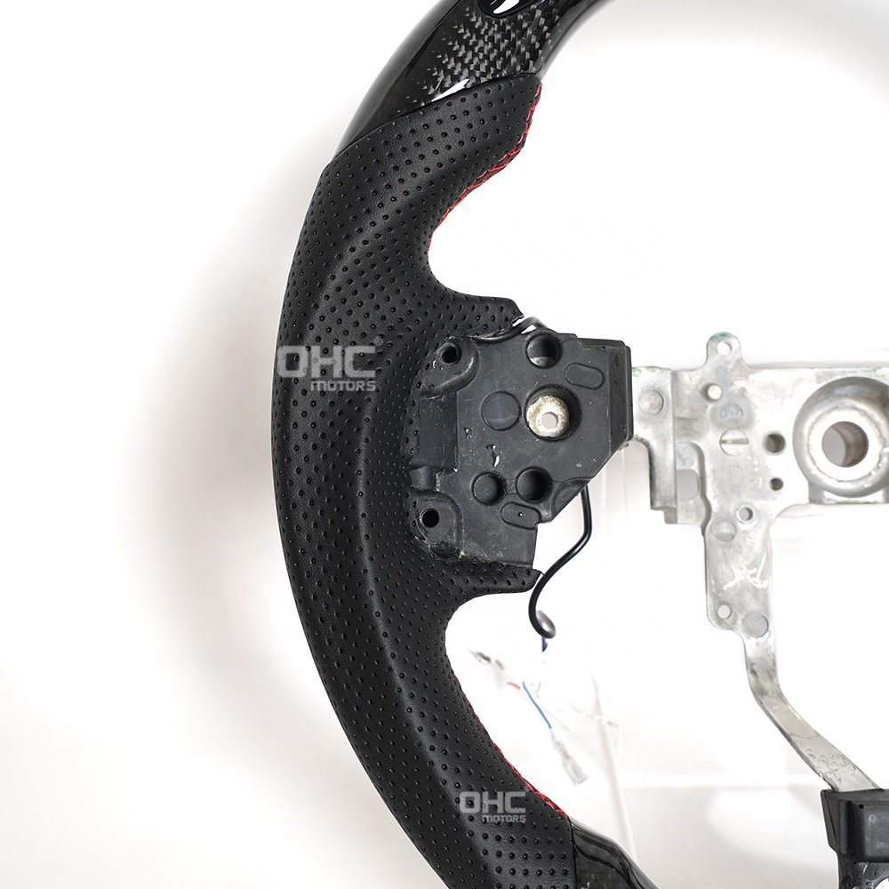 Led Steering Wheel Carbon Fiber For Mitsubishi Evo Lancer Evolution X Evo X Steering Wheel 2007 2009 2011 2012 2013 2014 2015