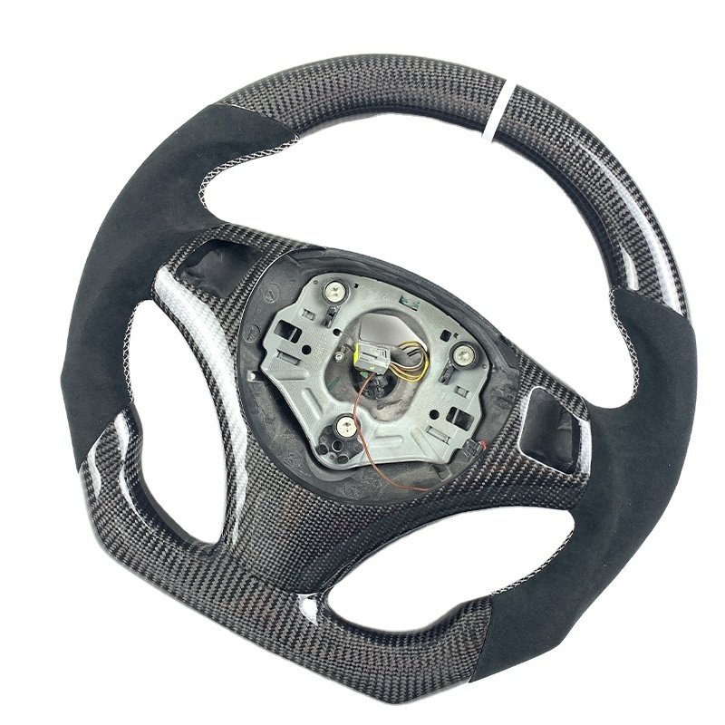 Steering wheel Carbon fiber Custom leather interior shift paddles Real carbon fiber steering wheel