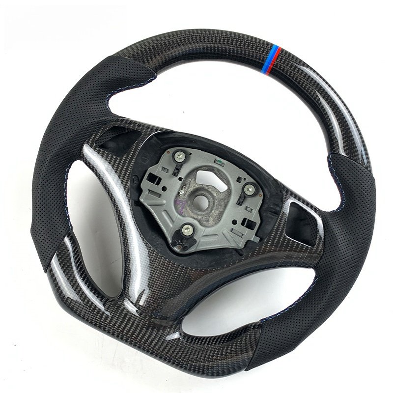 Steering wheel Carbon fiber Custom leather interior shift paddles Real carbon fiber steering wheel