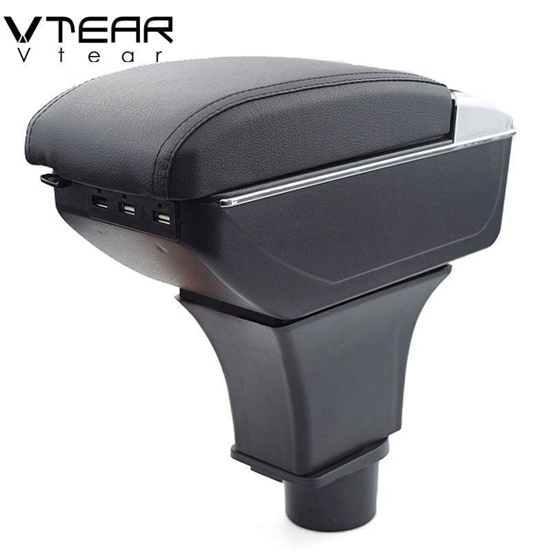 Vtear Armrest Interior Center Console Storage Box Arm Rest Car-Styling Decoration Accessories Parts for Smart Fortwo Forfour