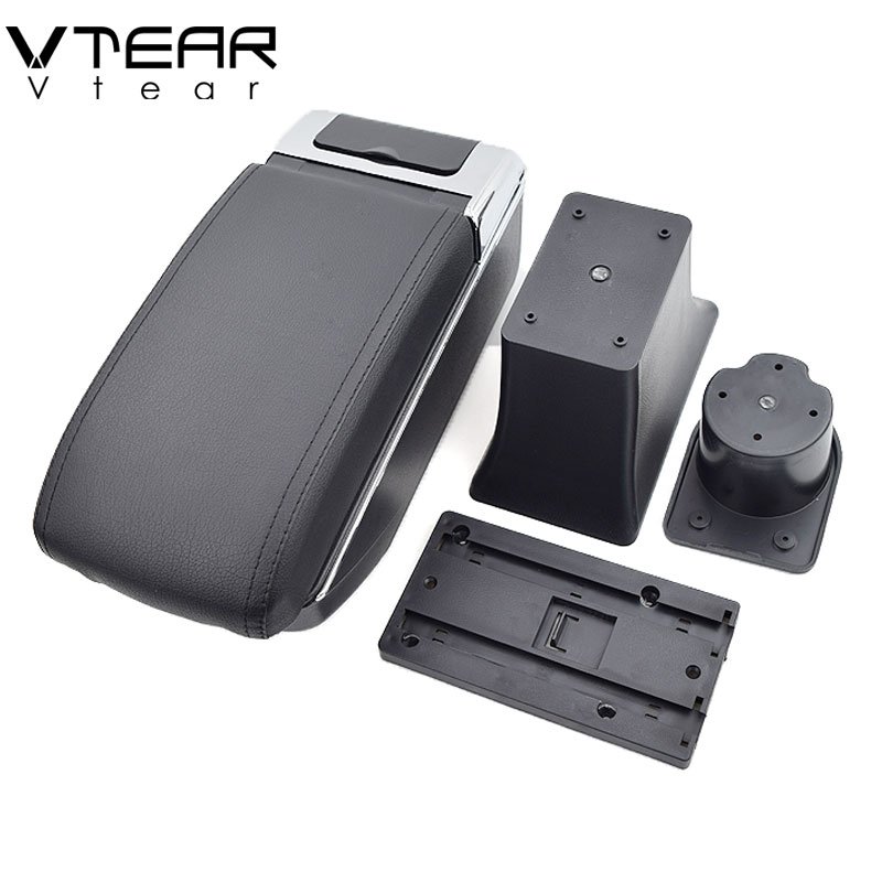 Vtear Armrest Interior Center Console Storage Box Arm Rest Car-Styling Decoration Accessories Parts for Smart Fortwo Forfour