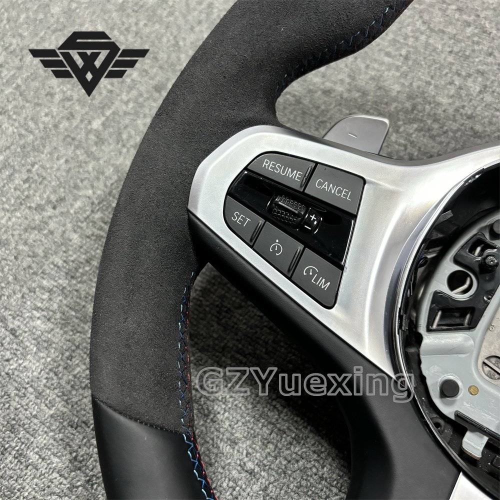 Suitable for BMW G-Series G20 G28 G29 G30 Leather Suede Car Steering Wheel Assembly Alcantara