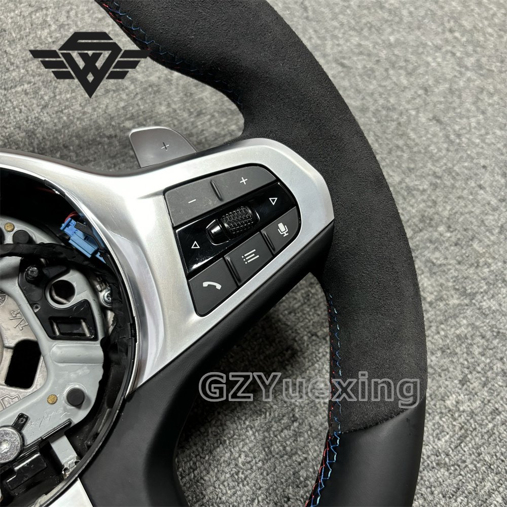 Suitable for BMW G-Series G20 G28 G29 G30 Leather Suede Car Steering Wheel Assembly Alcantara
