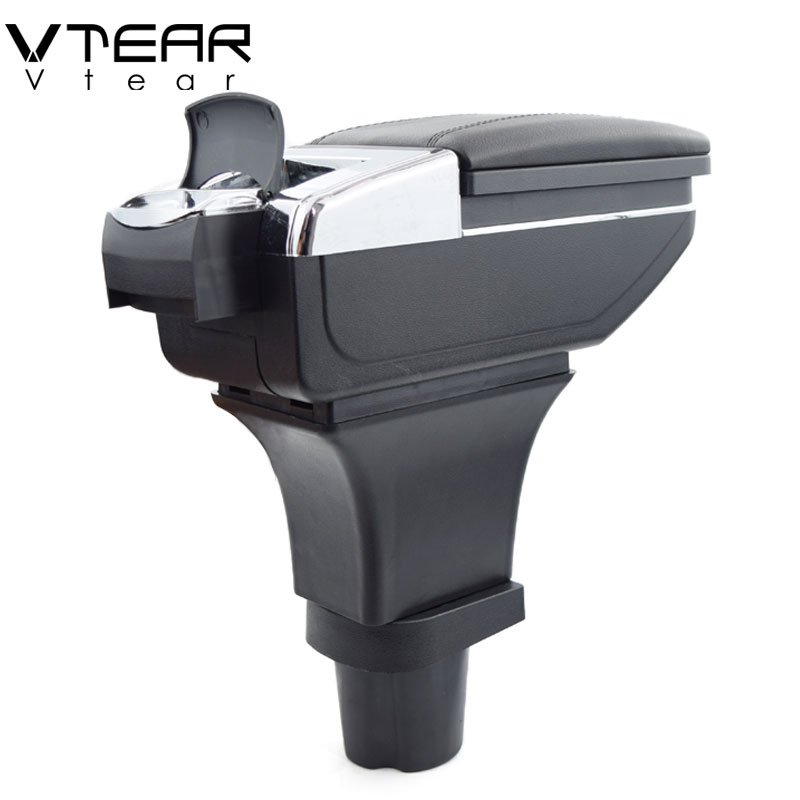 Vtear for Kia Morning Armrest Box Central Store Drivert Storage Box Interior Arm Rest Car Decoration Accessories Parts 2015-2018