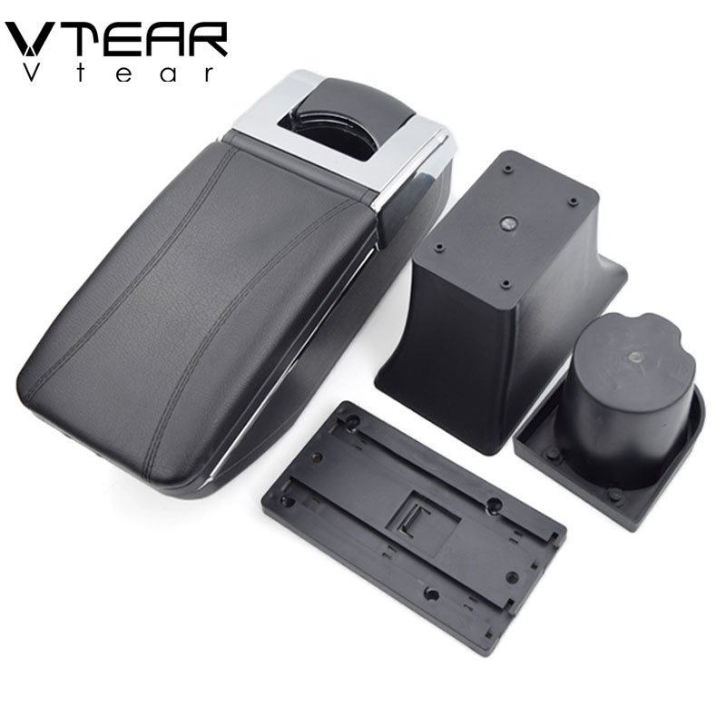 Vtear for Kia Morning Armrest Box Central Store Drivert Storage Box Interior Arm Rest Car Decoration Accessories Parts 2015-2018