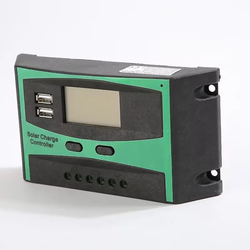 SUYEEGO 12V 24V Auto 10A 20A 30A LCD PWM Li-ion Charge Controller Solar Regulator Stabilizers for Lithium Ion Battery Dual USB