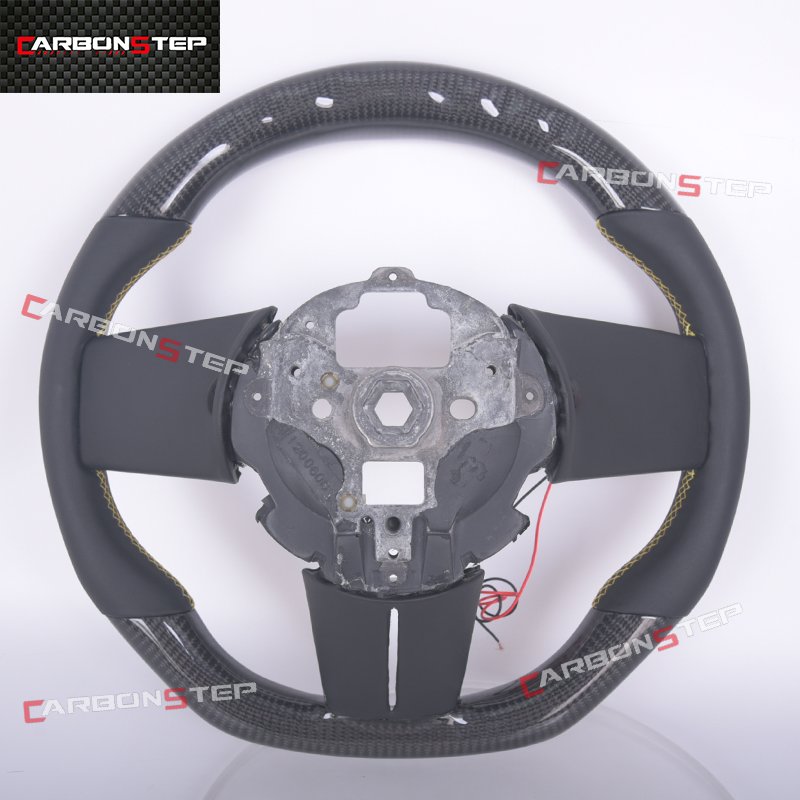 LED Shift Light Racing Real Carbon Fiber Steering Wheel For Ford Mustang Gt Car Steering Wheel
