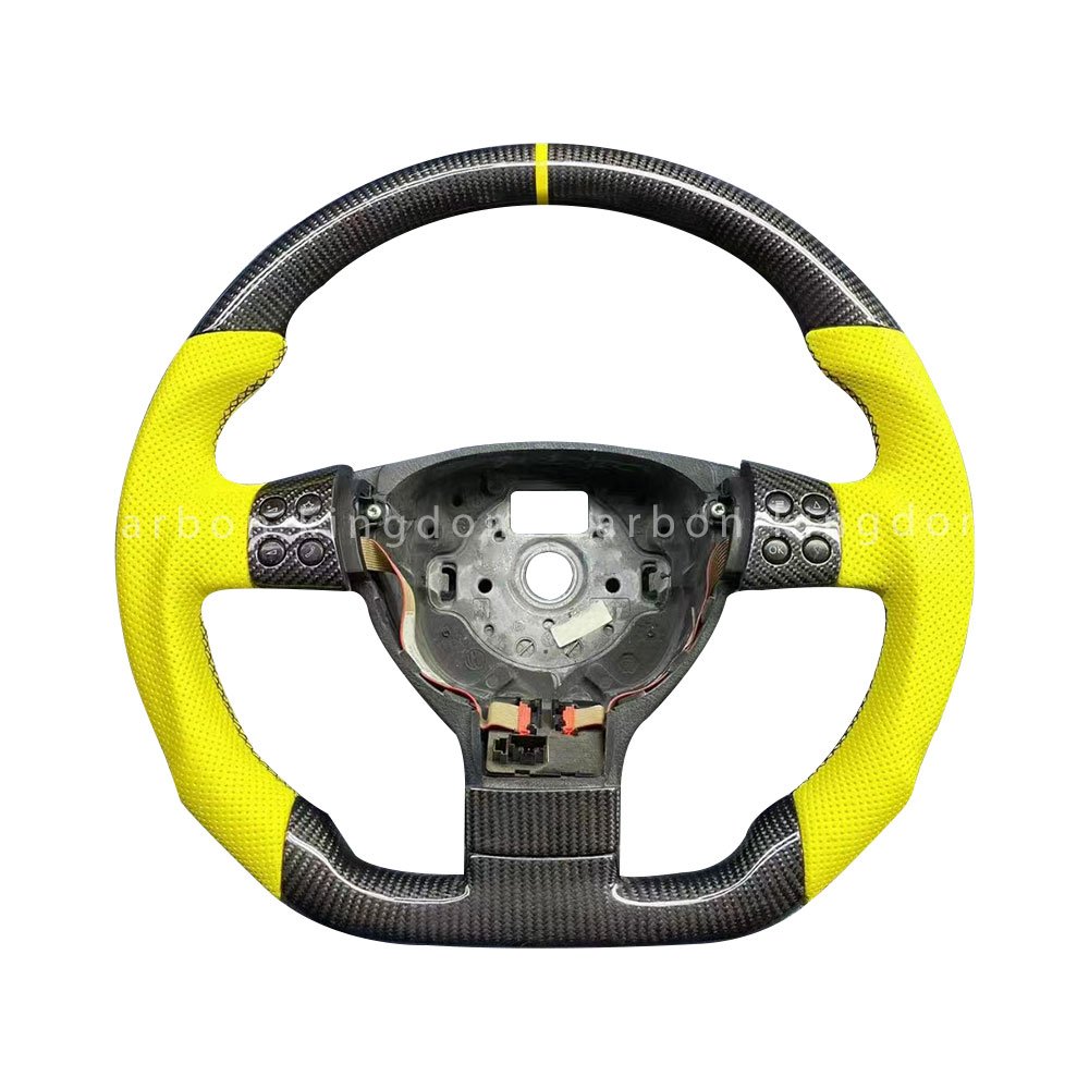 Volante de fibra de carbono para Volkswagen Golf 6 golf7 MK6 MK5 MK7 Scirocco R Passat GTI