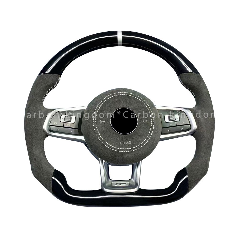 Volante de fibra de carbono para Volkswagen Golf 6 golf7 MK6 MK5 MK7 Scirocco R Passat GTI