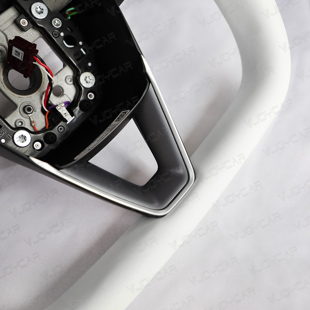 Vjoycar Car Modification Accessories for Tesla Model 3 Highland Yoke Steering Wheel Nappa Leather 360 Degrees Steering Wheels