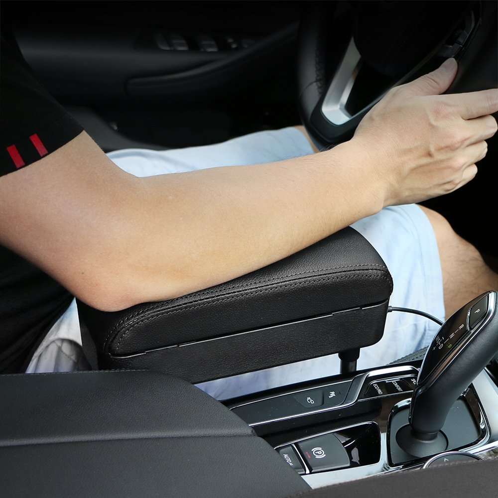 Car Armrest Box Wireless Charging Armrest Box Seat Gap Storage Box Car Wireless Charger