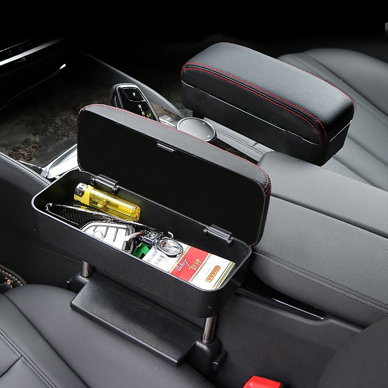 Car Armrest Box Wireless Charging Armrest Box Seat Gap Storage Box Car Wireless Charger