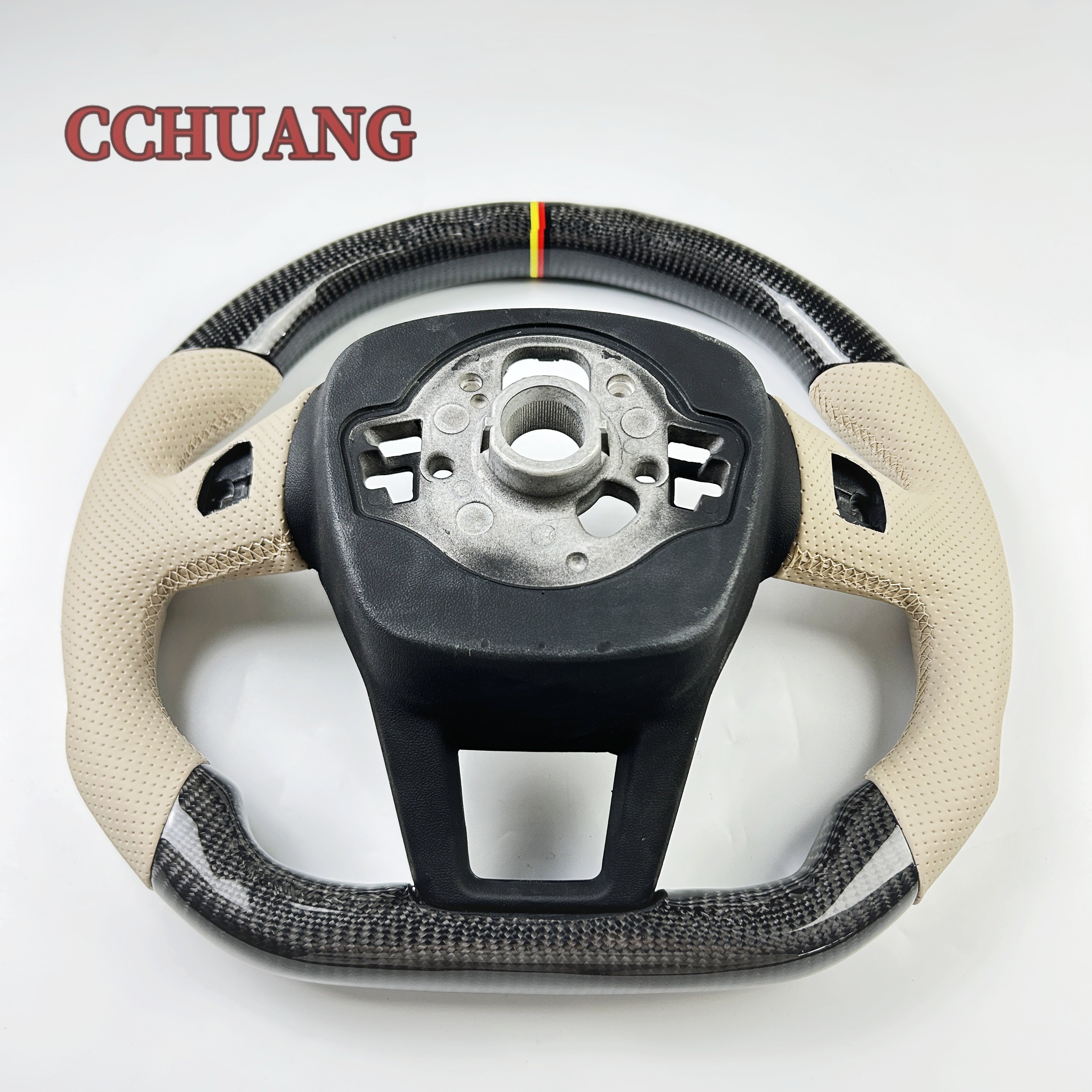 Wholesale custom carbon fiber steering wheel for Audi A7 S7 RS7 A6 S6 RS6 C8 A8 A6L S8 Q6 LED steering wheel