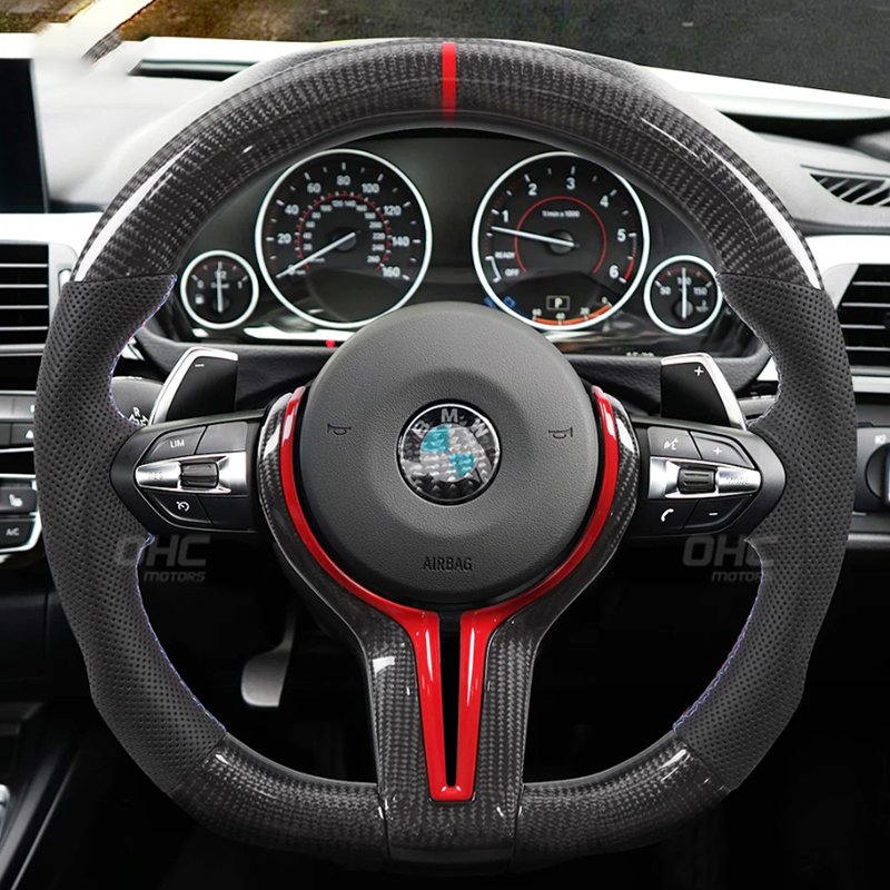 Customized Carbon fiber car steering wheel for BMW F10 F30