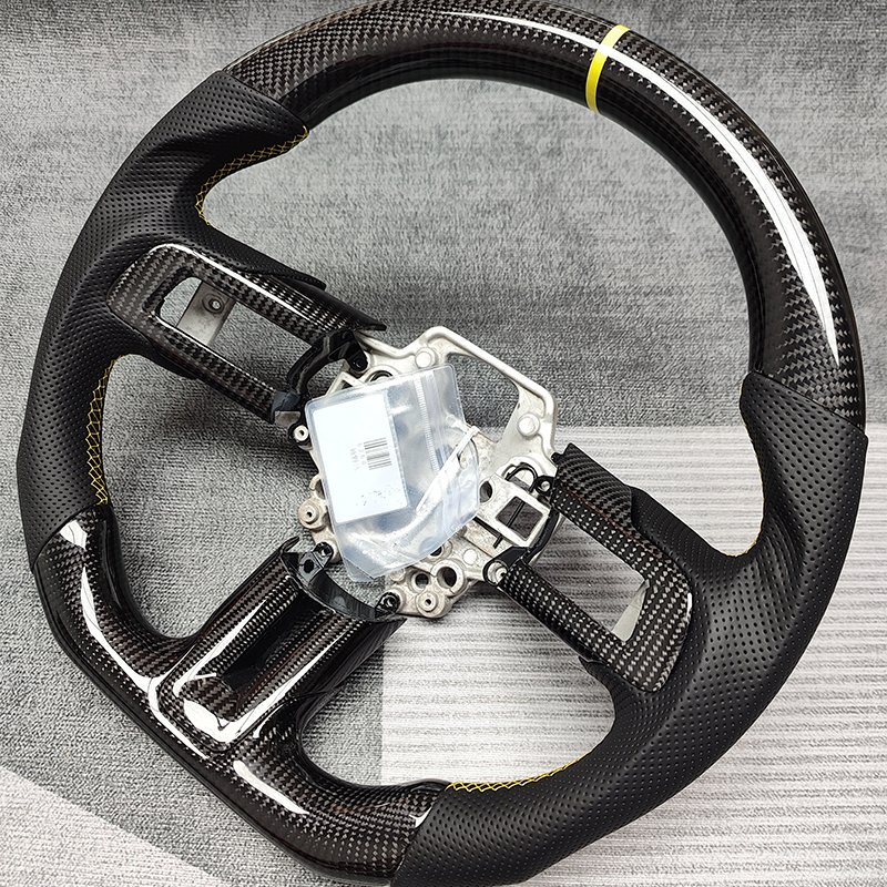 2024 Hot Carbon Fiber Steering Wheel Car Steering Wheel For Ford Mustang