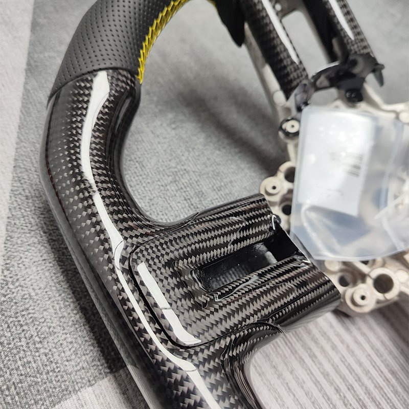 2024 Hot Carbon Fiber Steering Wheel Car Steering Wheel For Ford Mustang