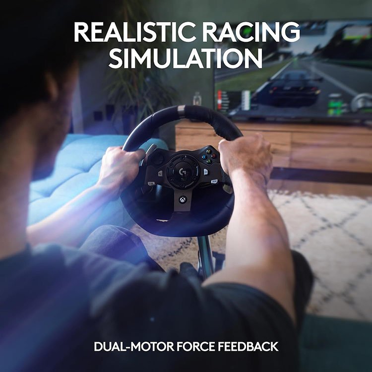 Simulador Volante Hall Pedals Dual-motor Feedback Driving Force Racing Set Logitech G920 Racing Steering Wheel for XBox PC