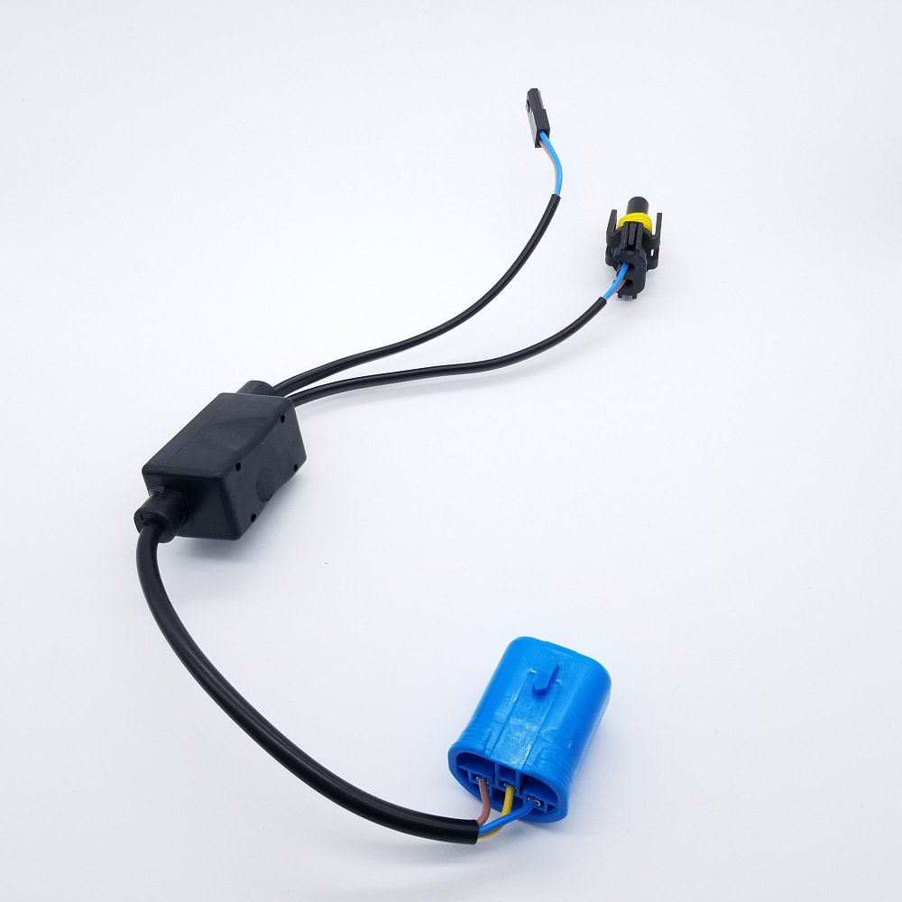 HID Xenon Headlight Bulb Decoder Car 9007 High Low Hi/lo Bulbs Connecting Wire Harness H13 Bi-xenon Headlamps Relay
