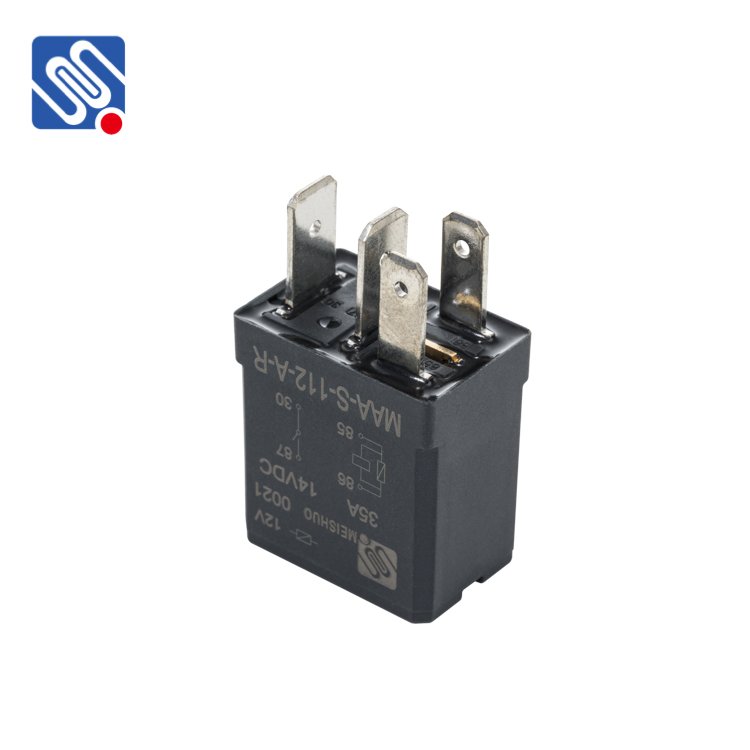 Meishuo MAA-S-112-A-R 12v 35a Auto Parts Relay 4pins Mini Automotive Electrical Relay with Resistor