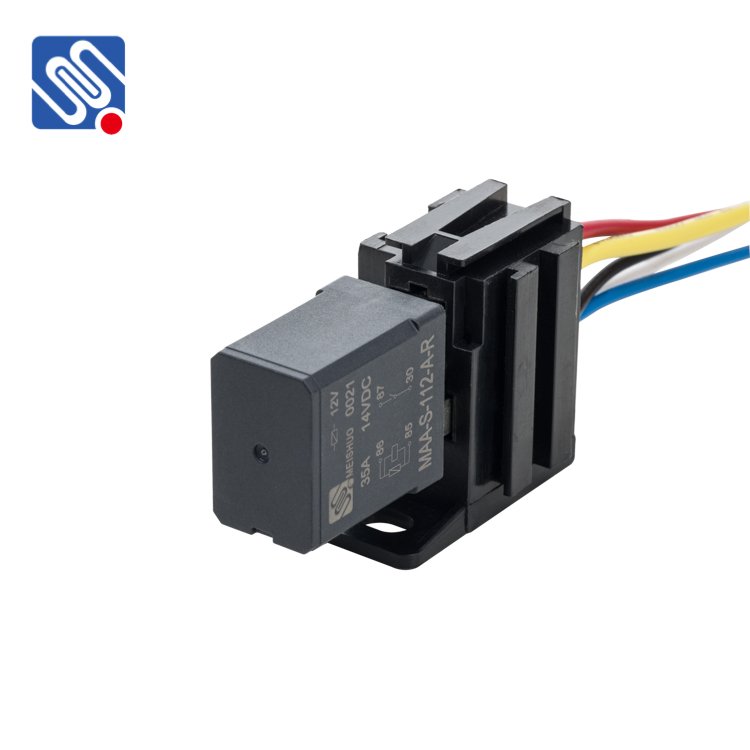 Meishuo MAA-S-112-A-R 12v 35a Auto Parts Relay 4pins Mini Automotive Electrical Relay with Resistor