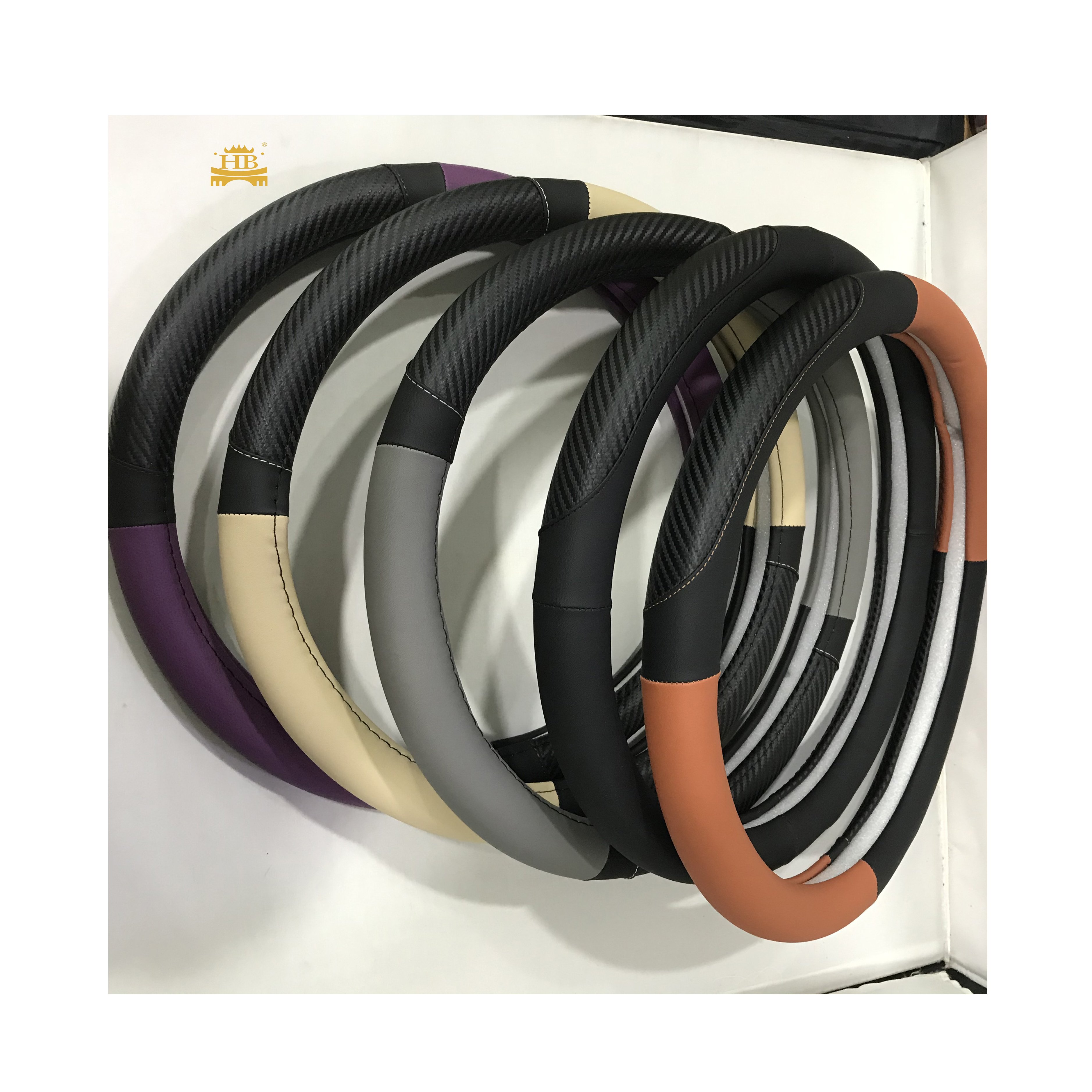 Car Steering Wheel Protector for All Seasons Low Price Carbon Fiber Steering Wheel Cover