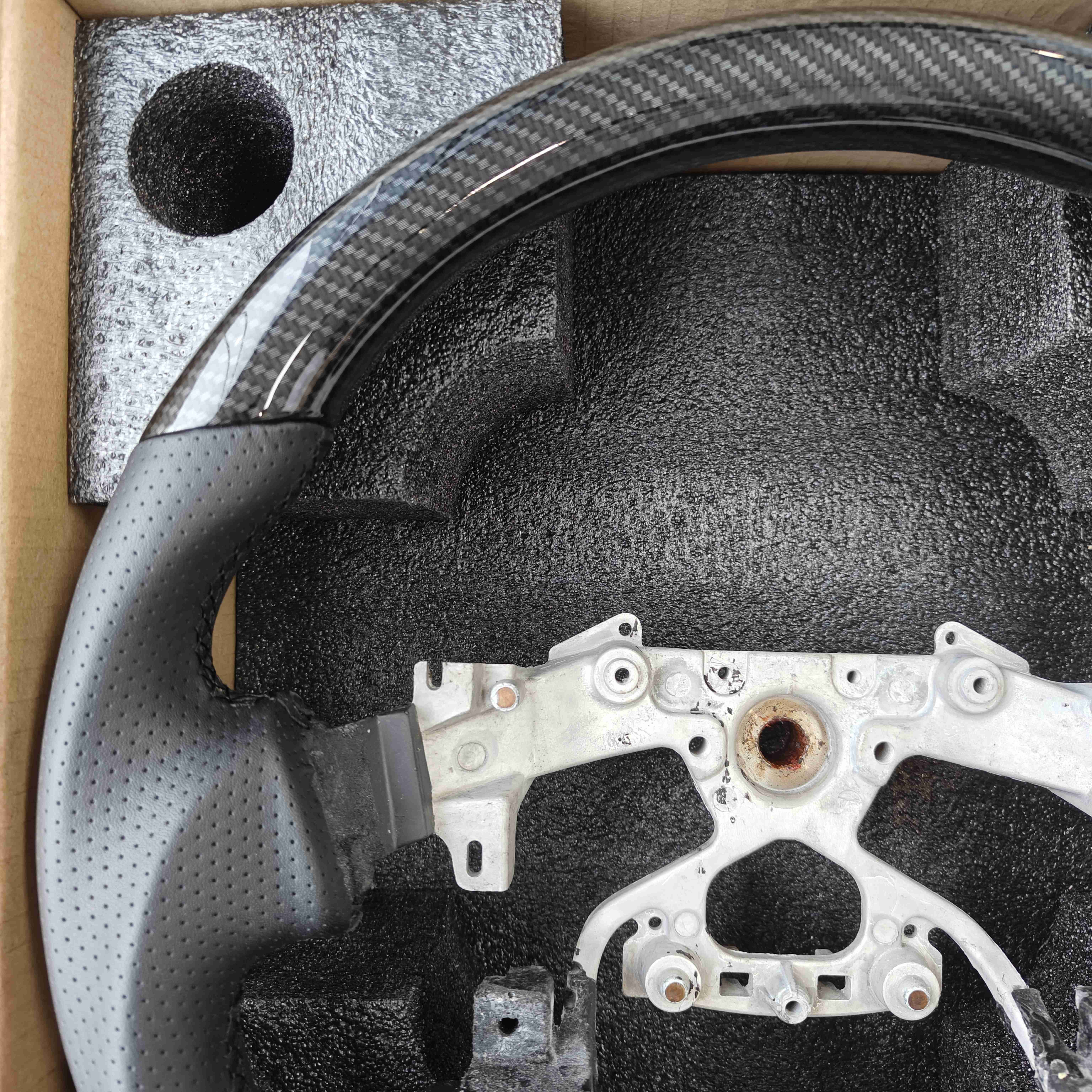 Hydrographic Film Steering Wheel For Nissan Patrol Y62/Amarda 2018 2019-2023-UP Infinity QX56 QX80 Interior Accessories For Cars