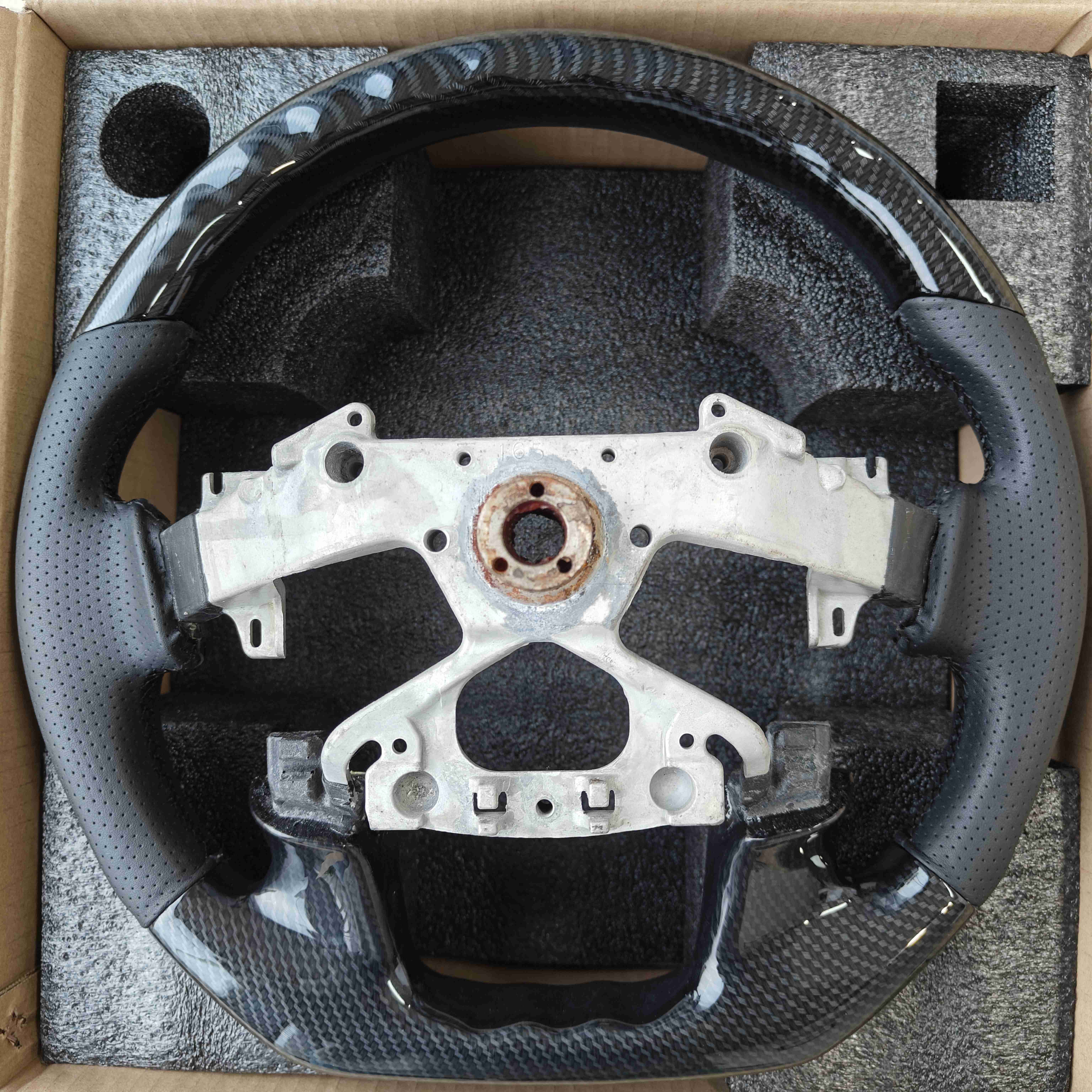 Hydrographic Film Steering Wheel For Nissan Patrol Y62/Amarda 2018 2019-2023-UP Infinity QX56 QX80 Interior Accessories For Cars