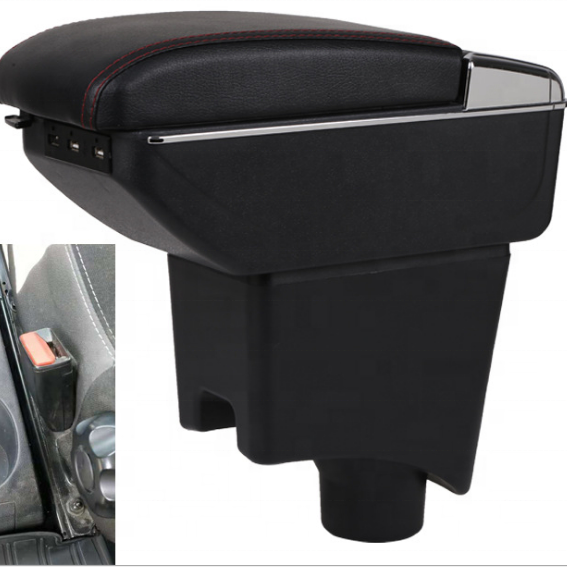 Black Armrest Arm Rest Centre Console Box for Dacia Duster Logan Lodgy Sandero