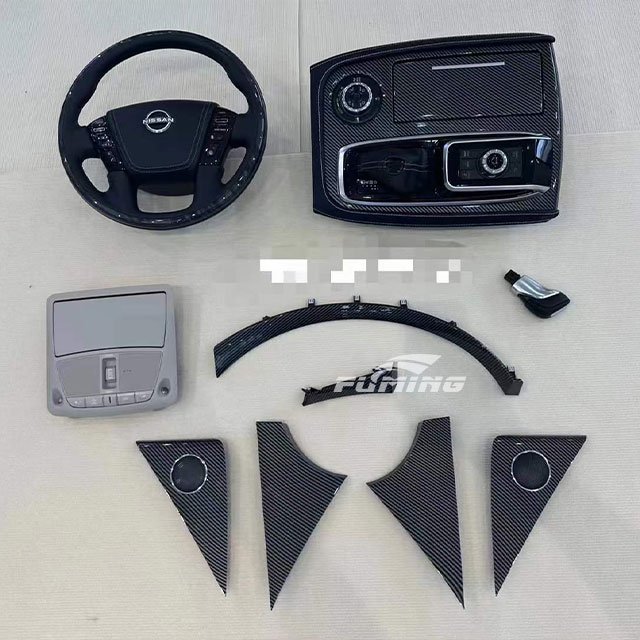 Nissan Patrol car interior center console upgrade accessories modification steering wheel assembly for comfortable touch