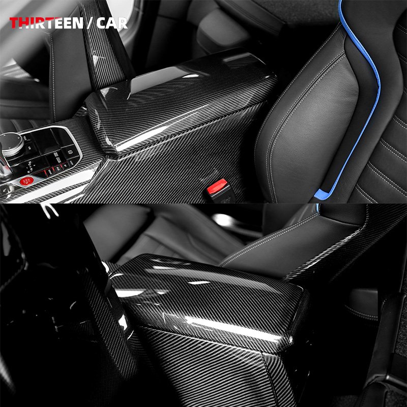 Dry Carbon Fiber Interior Kit Seat Backrest Central Control Panel Cover for BMW M2 G87 M3 G80 G81 M4 G82 M440 Panel Trim Piece