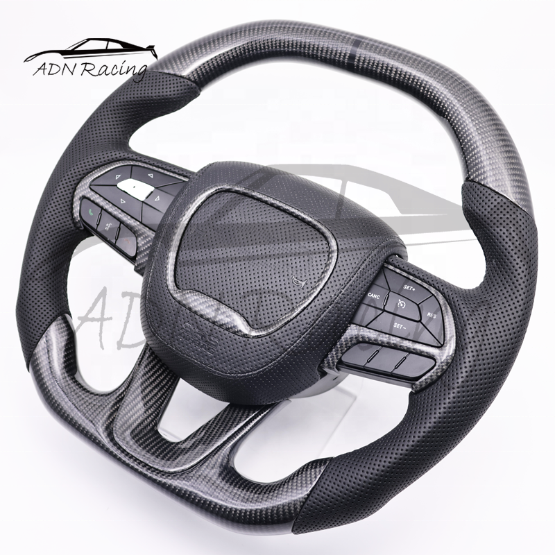 Custom Carbon Fiber Steering Wheel For DODGE Charger Challenger 2015-2023