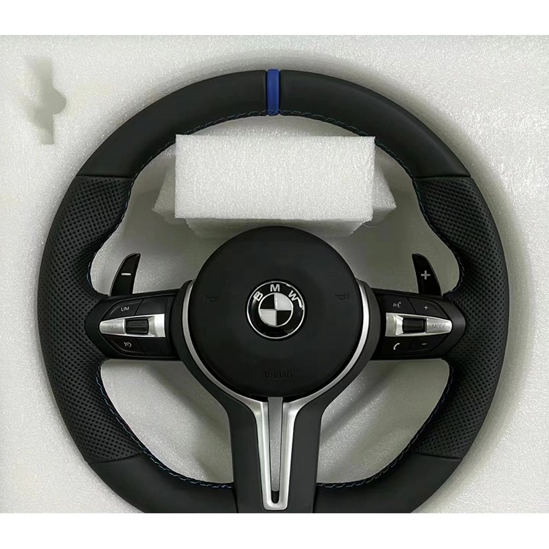 Custom Leather Auto Car Steering Wheel for BMW F01 F02 F03 F04 F06 F07 F10 F11 F12 F15 F16 F18 F20 F25 F26 F30 F32 E60 M3 M5 M6