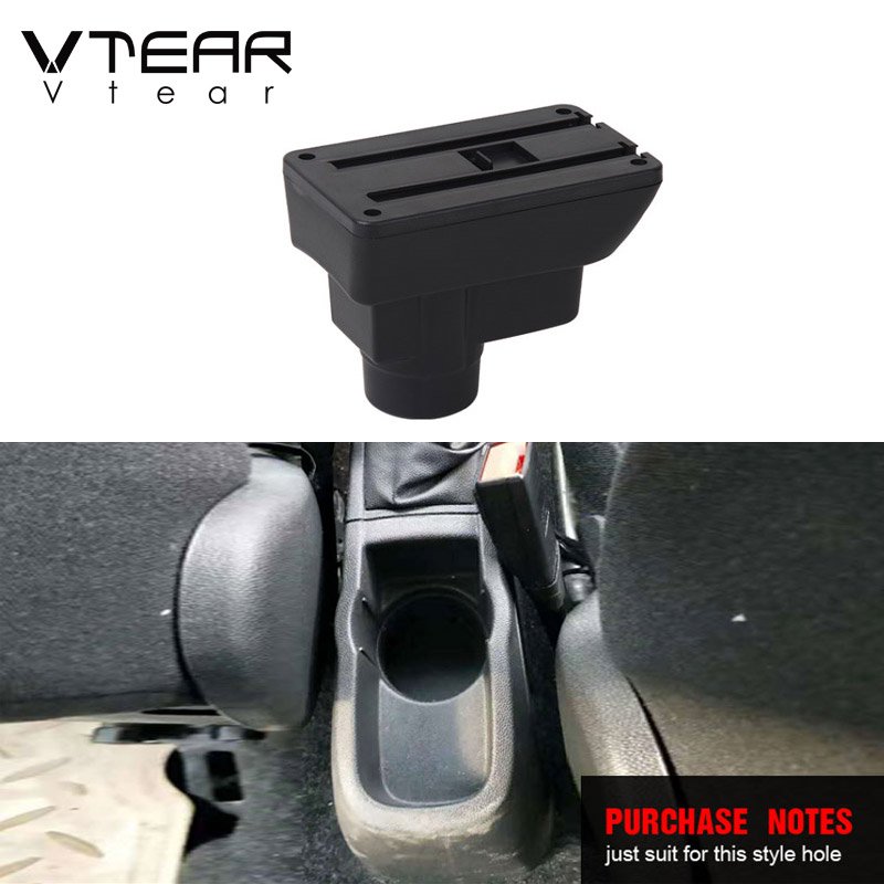 Vtear for Opel Corsa Accessories Armrest Box Center Console ABS Storage Box Automobile Interior Leather Arm Rest Car-styling Car
