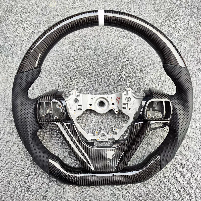 Customized Car Steering Wheels Fit For Sienna Toyota Highlander Steering Wheel Carbon Fiber 2015 2017 2018 2016