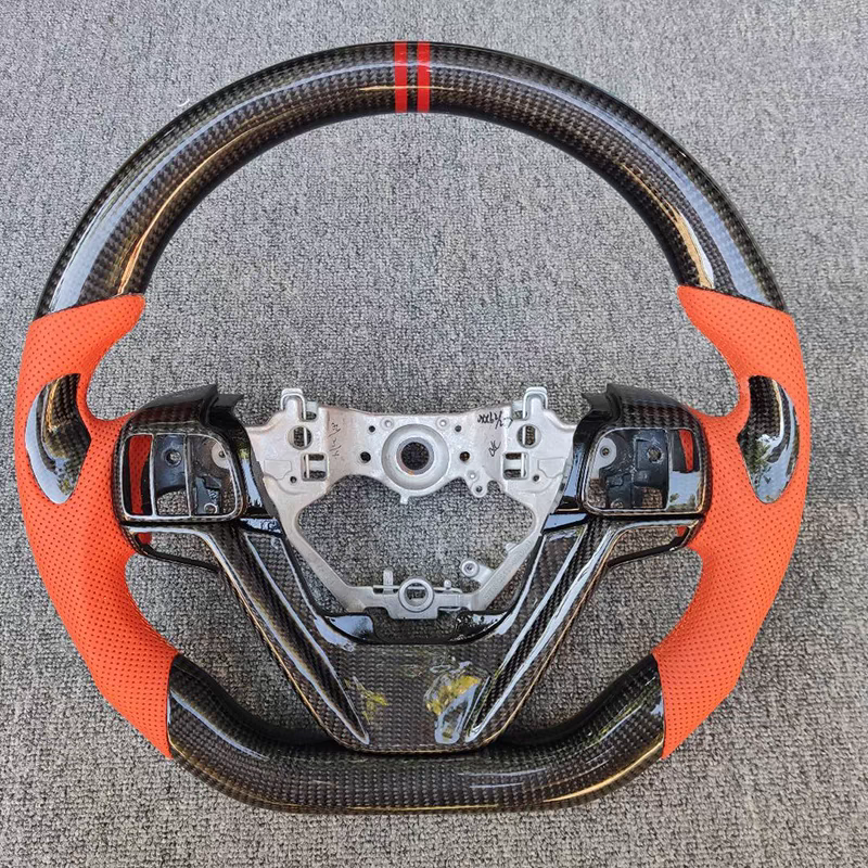 Customized Car Steering Wheels Fit For Sienna Toyota Highlander Steering Wheel Carbon Fiber 2015 2017 2018 2016