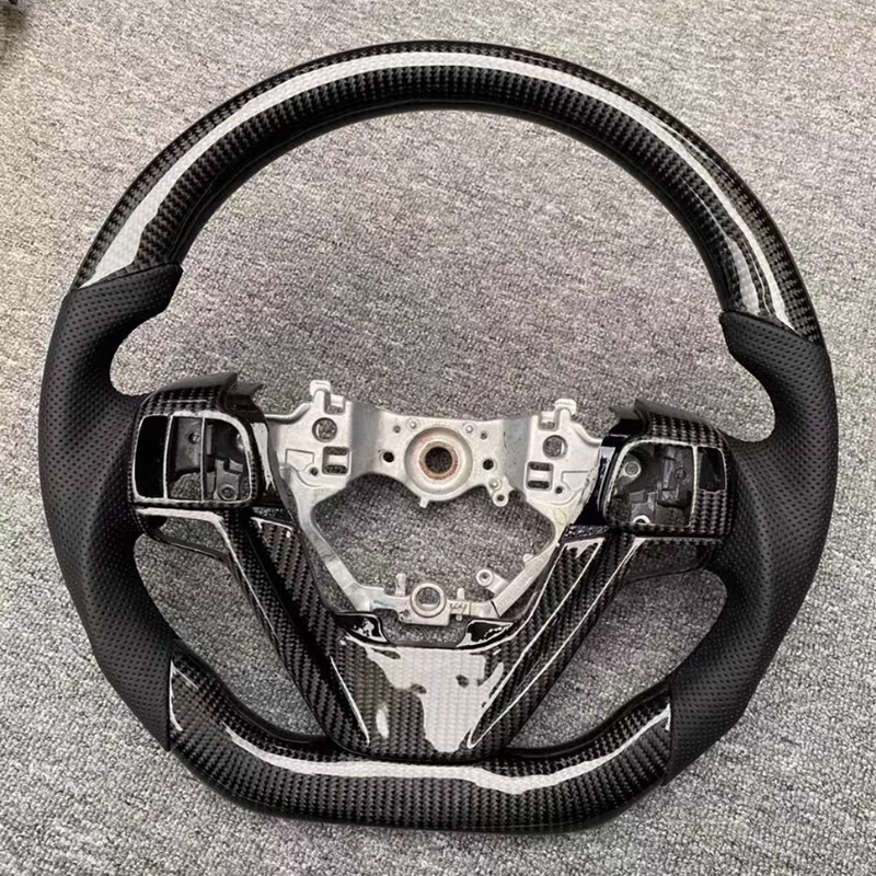 Customized Car Steering Wheels Fit For Sienna Toyota Highlander Steering Wheel Carbon Fiber 2015 2017 2018 2016