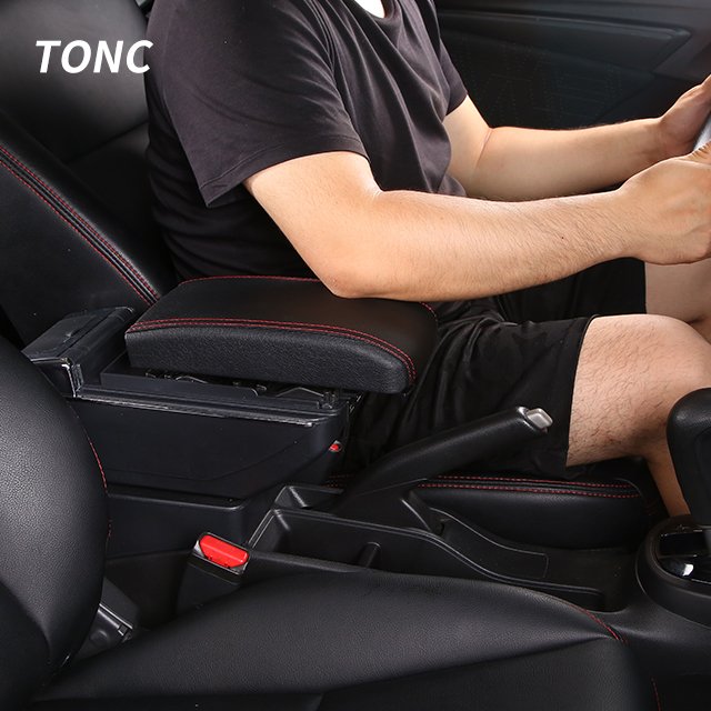 TONC for PERODUA ARUZ Large Capacity Multifunctional Car Storage Box Adjustable Car Armrest Console Box Auto Parts