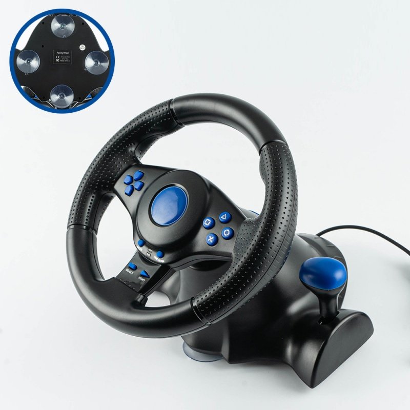 Car Driving Simulator Game Driving Racing Wheel 7 In 1 Gaming Steering Wheel Set