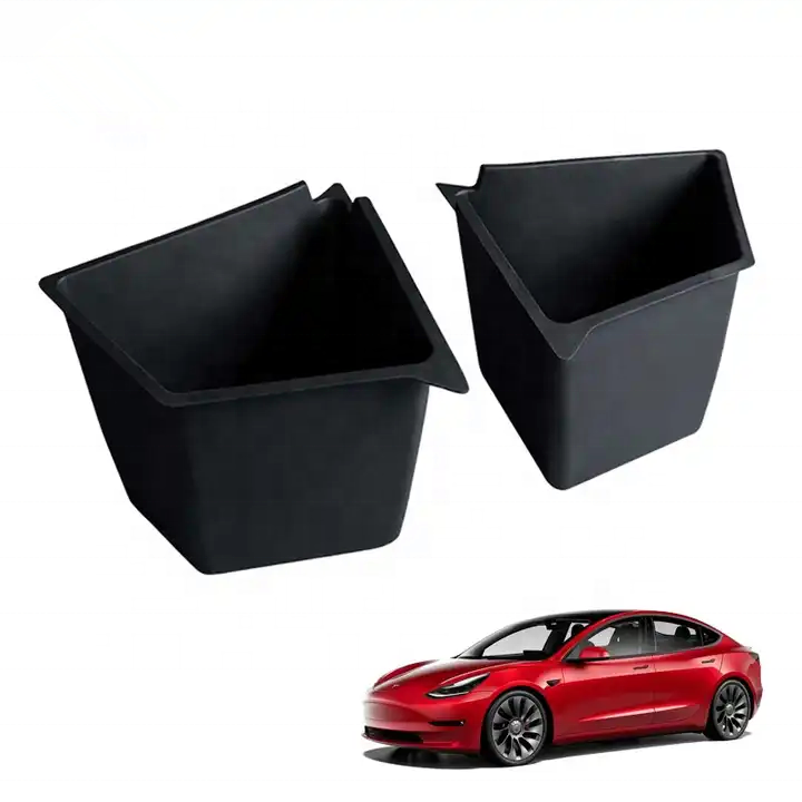 Factory Wholesale Trunk Storage Bins Trunk Baffle Storage Box Interior Accessories Side Storage Box Organizer for Tesla Model Y