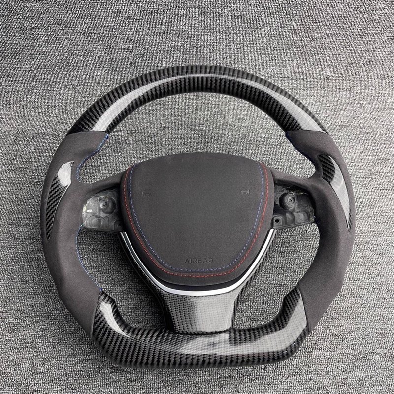 For BMW GT F10 F11 F07 F18 F06 F12 F13 F01 F02 F03 F04 5 6 7 Series Customization Carbon Fiber Leather Steering Wheel