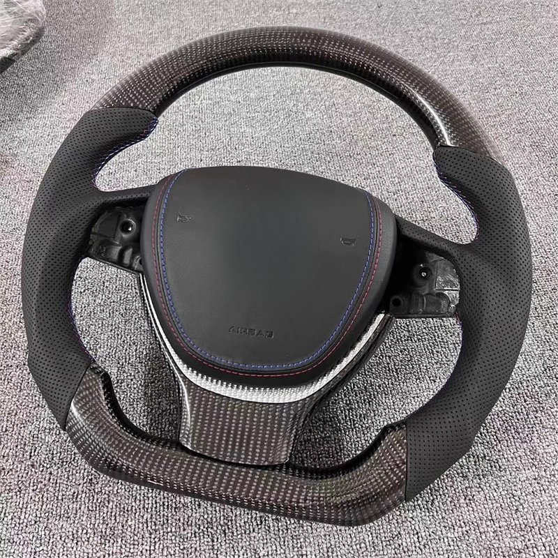 For BMW GT F10 F11 F07 F18 F06 F12 F13 F01 F02 F03 F04 5 6 7 Series Customization Carbon Fiber Leather Steering Wheel