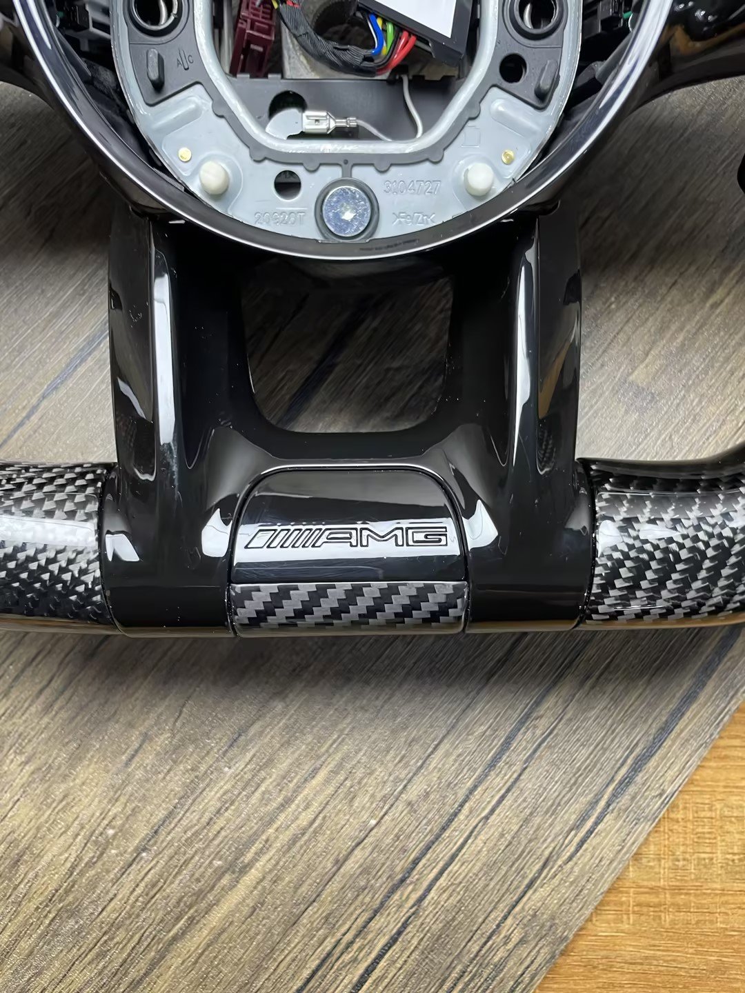 Auto Customized Steering Wheel Fit for Mercedes Benz C Class W204 W205 AMG W212 W213 W447 W463 GLC GLA Carbon Fiber Steering