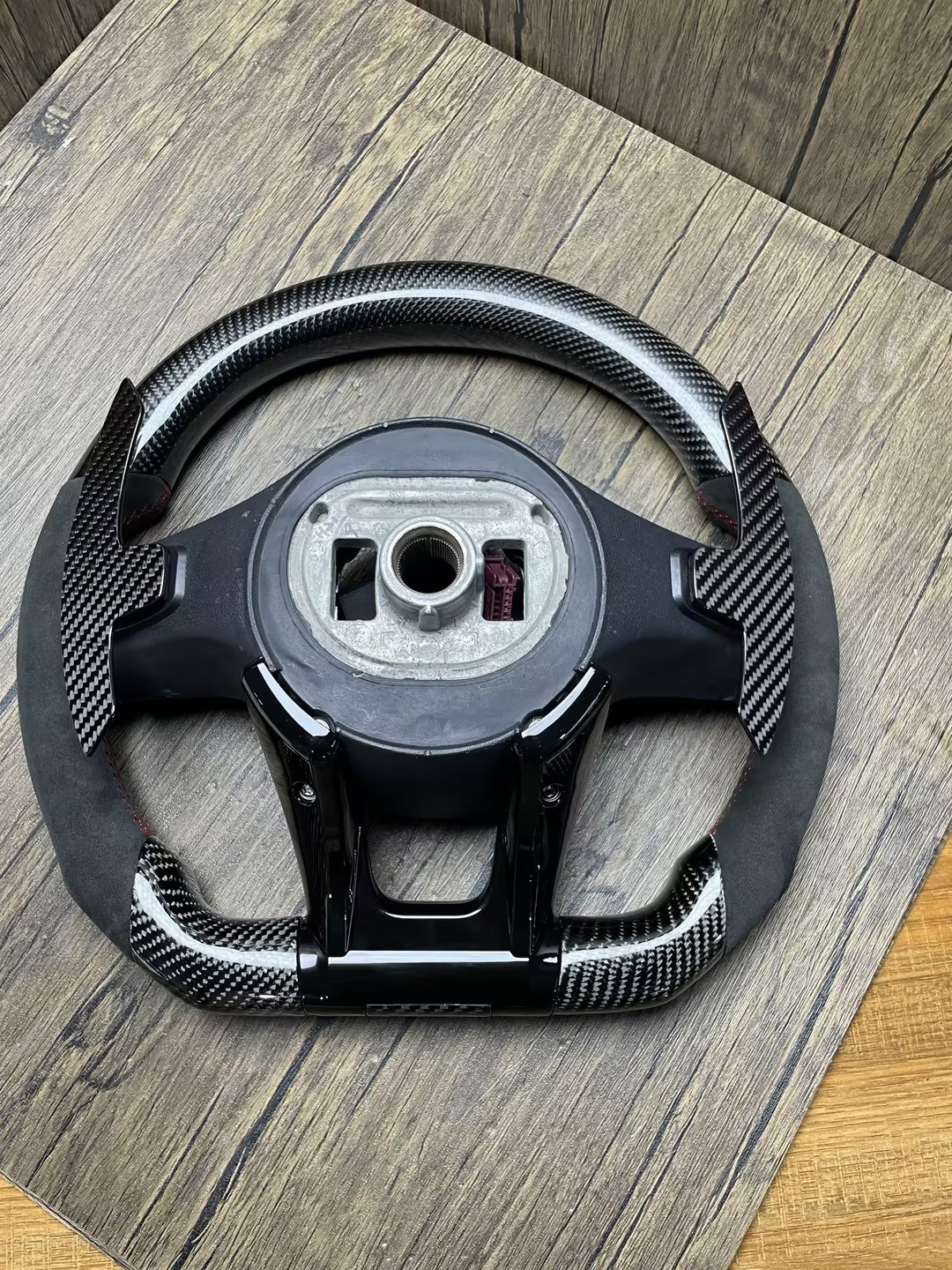 Auto Customized Steering Wheel Fit for Mercedes Benz C Class W204 W205 AMG W212 W213 W447 W463 GLC GLA Carbon Fiber Steering