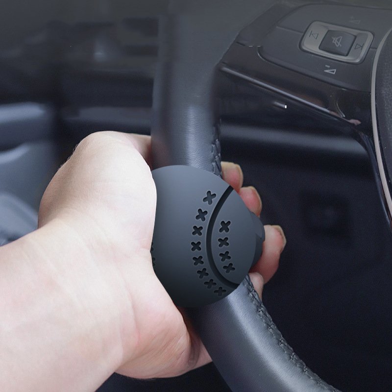 Creative bearing type single handed turning assistance with energy-saving steering ball for car steering wheel booster