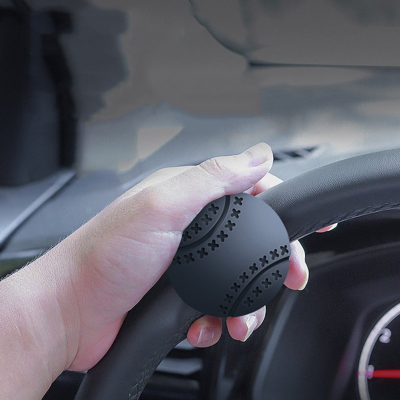 Creative bearing type single handed turning assistance with energy-saving steering ball for car steering wheel booster