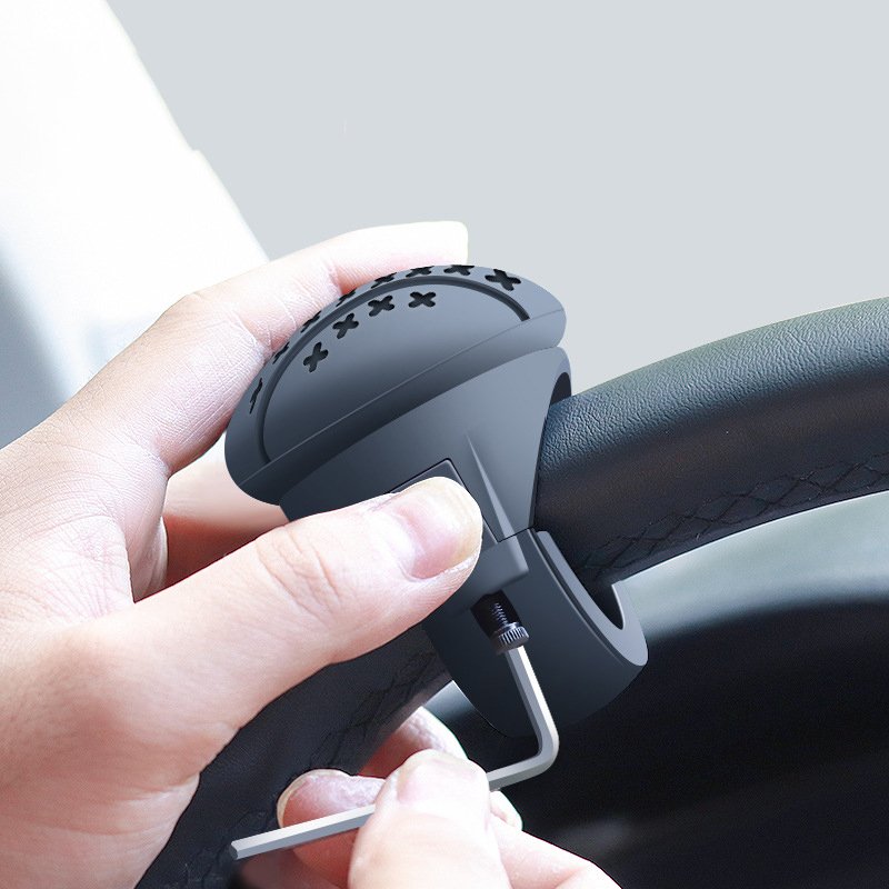 Creative bearing type single handed turning assistance with energy-saving steering ball for car steering wheel booster
