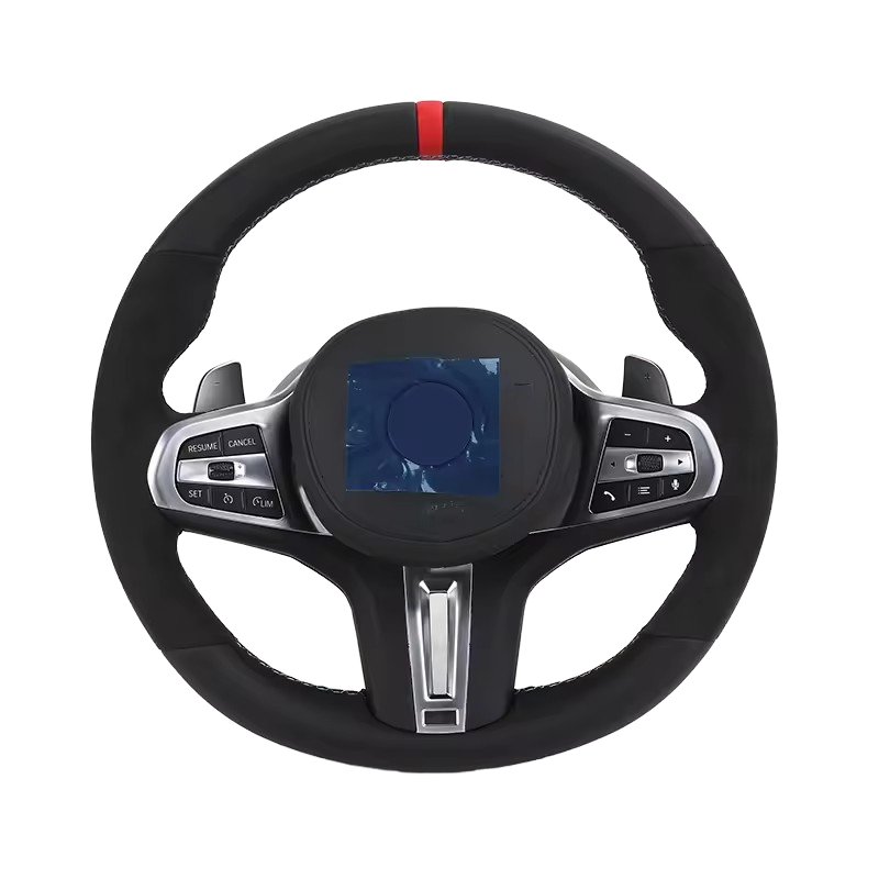 M Sport Volant Wide Paddle Alcantara Leather Steering Wheel for BMW G20 G30 X3 G01 X4 G02 G80 G22 G31 G32 G11 G12 G05 G06