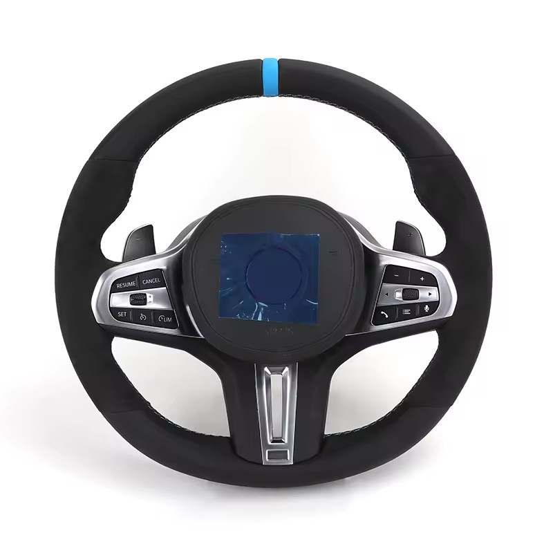 M Sport Volant Wide Paddle Alcantara Leather Steering Wheel for BMW G20 G30 X3 G01 X4 G02 G80 G22 G31 G32 G11 G12 G05 G06
